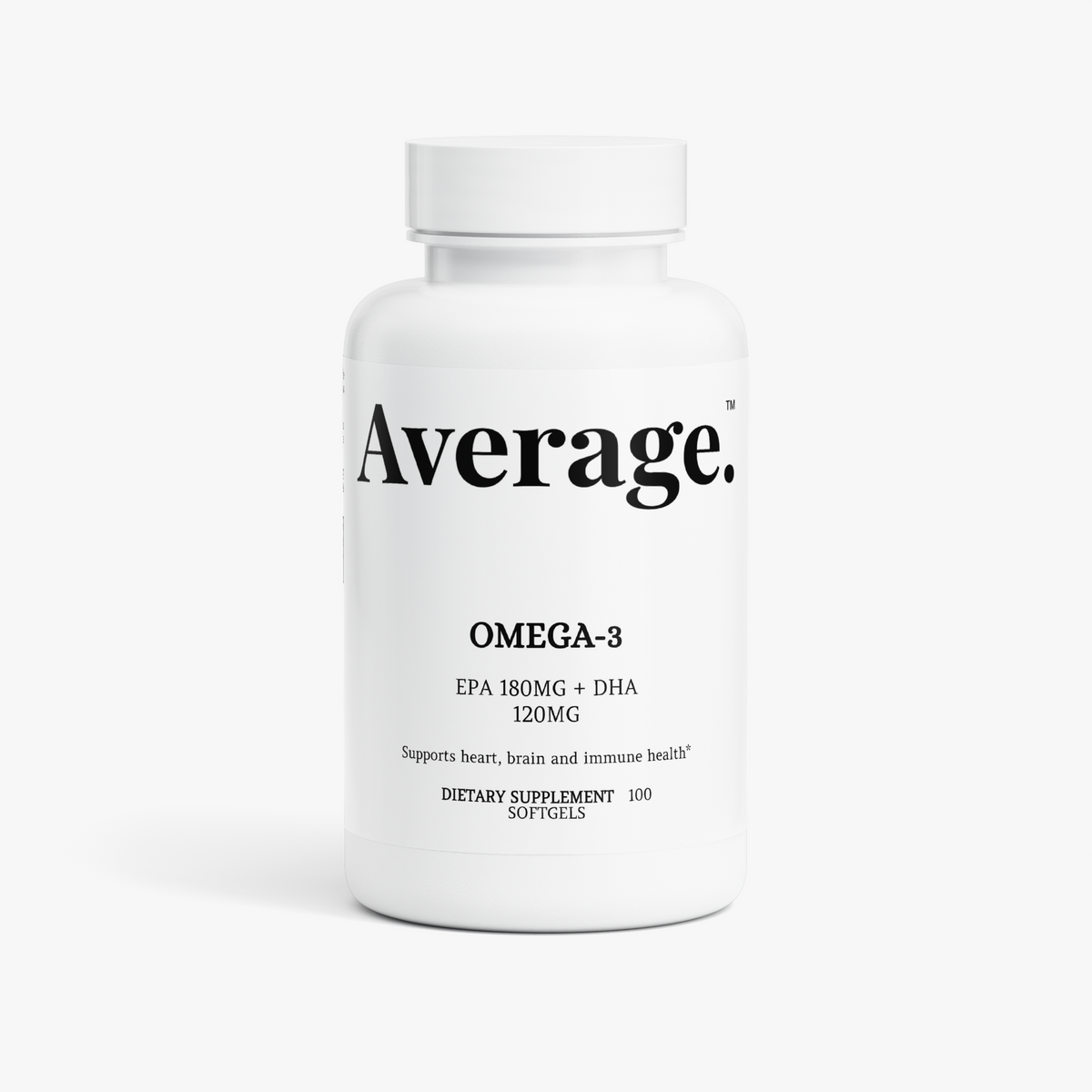 Omega-3 Fish Oil Softgels (EPA 180 mg + DHA 120 mg)