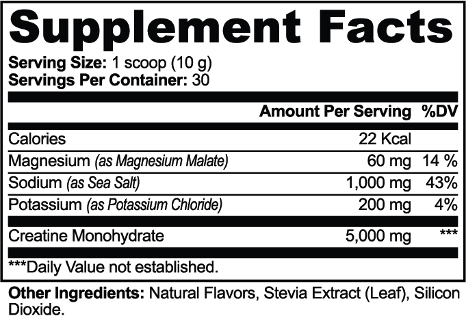 Creatine + Electrolytes Hydration Powder (Lemon)