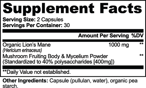 Lion's Mane Mushroom Capsules