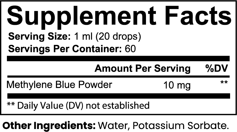 Methylene Blue Drops